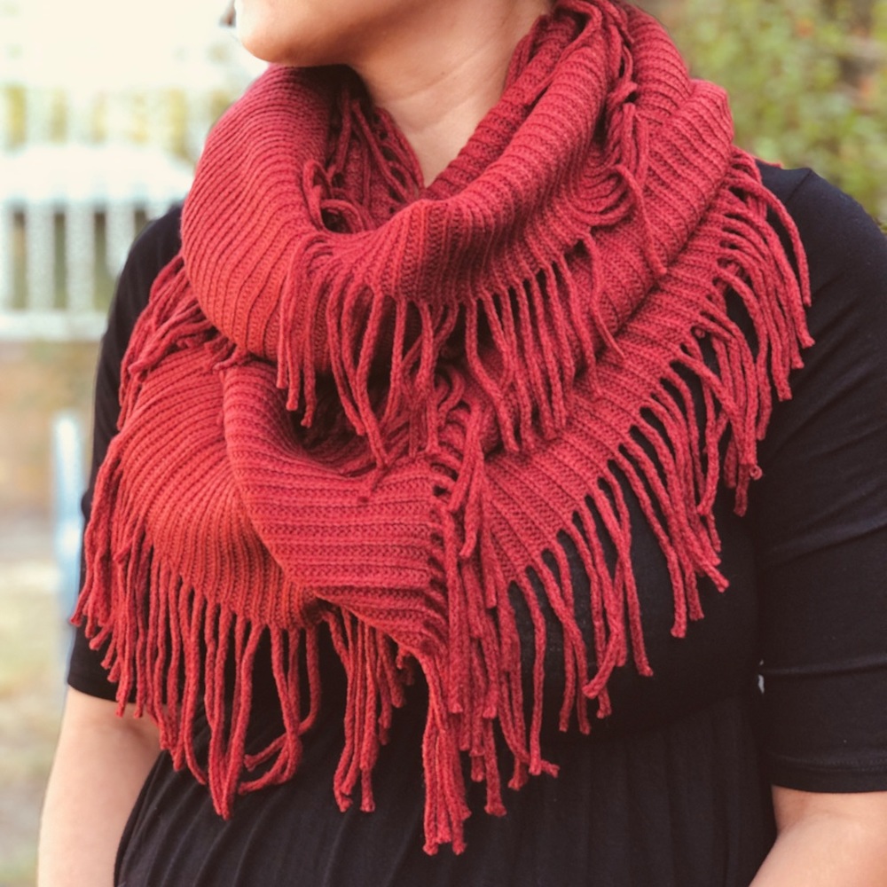 Infinity Fringe Scarf